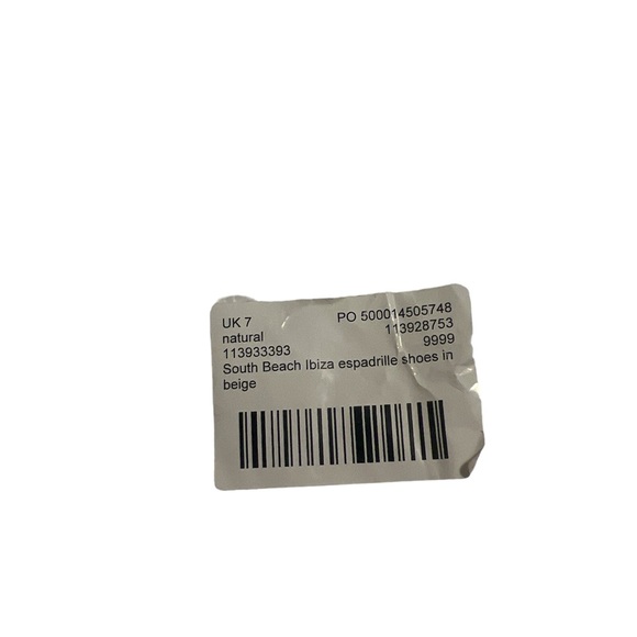 South Beach Ibiza Espadrille Shoes size 9 in beige - Picture 5 of 7